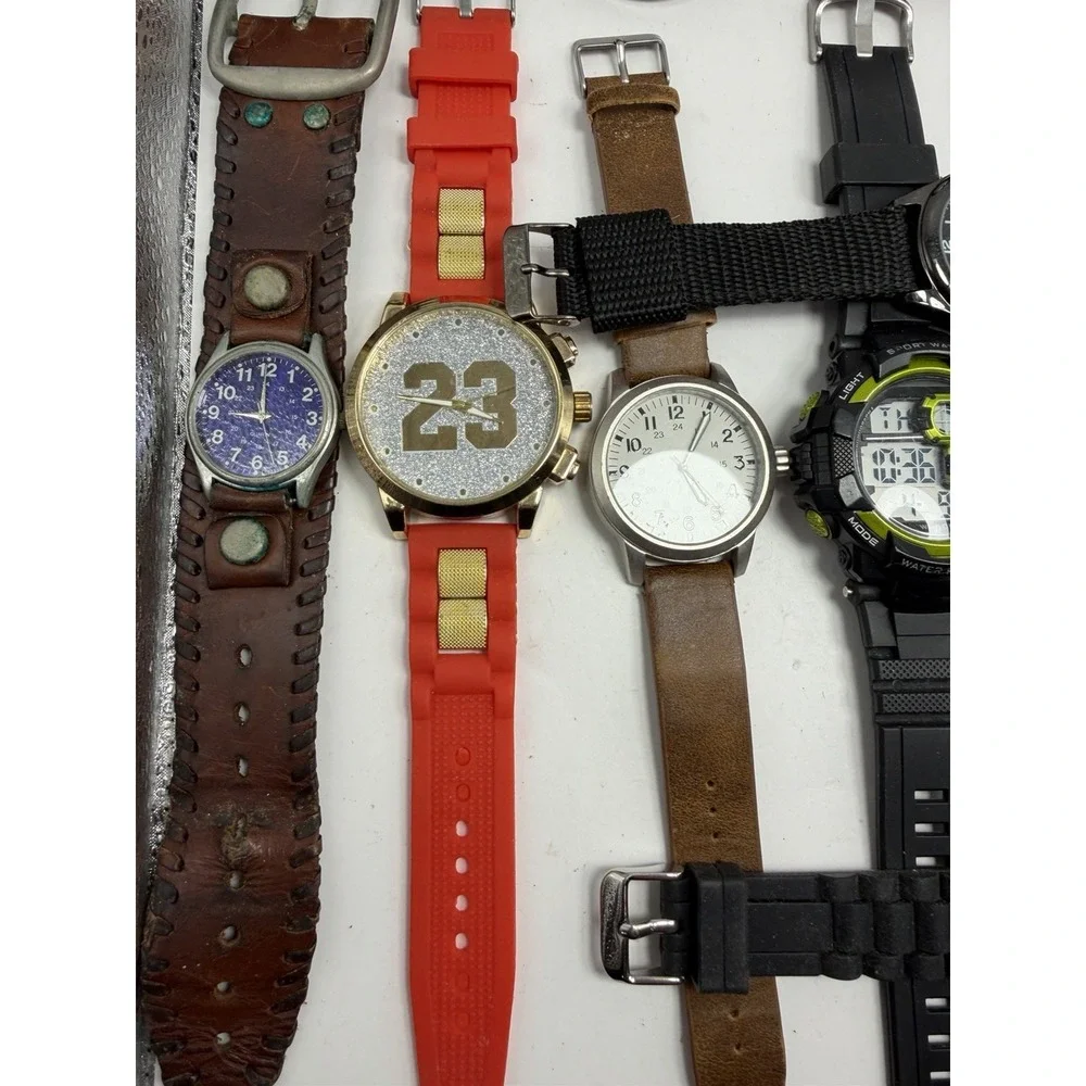 Unbranded Mens Watches Lot Of‎ 17 For Parts Or Repair